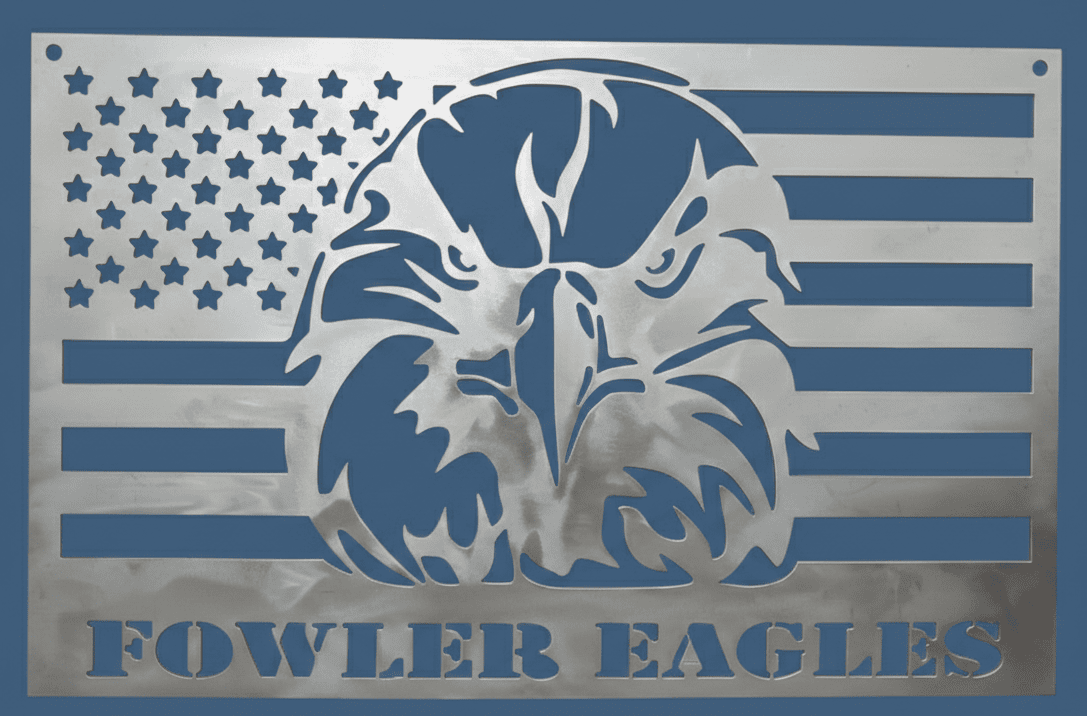 Large Flag with Eagle